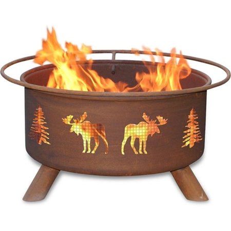 PATINA PRODUCTS Patina Products F108 Moose & Trees Fire Pit F108